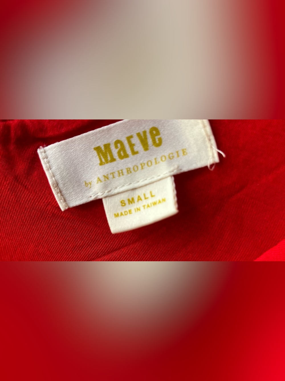 Maeve Anthropologie Red Textured‎ Sheath Dress Sleeveless Button Front Small - Picture 6 of 7